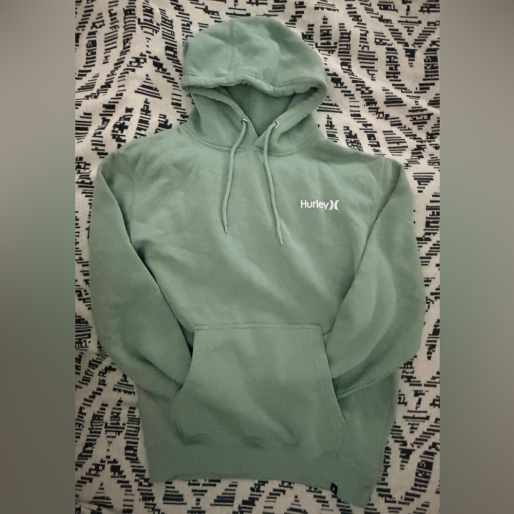 Hurley Men's NWOT Seafoam Sage Green Hoodie Sweatshirt size Large